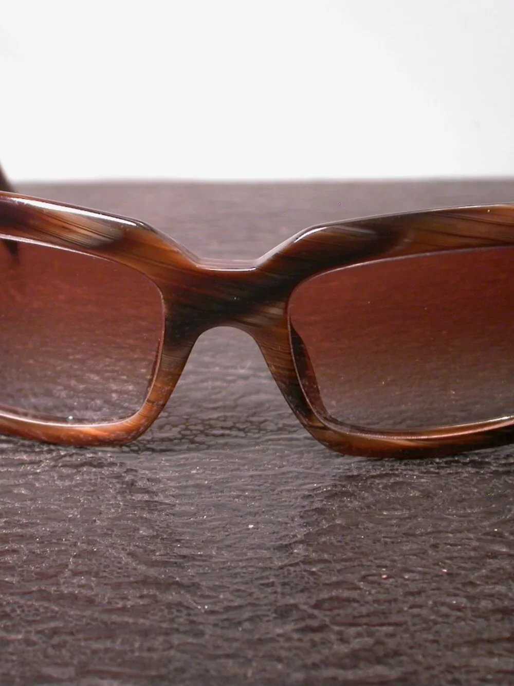 Authentic Bvlgari Horn Stripe Luxury Sunglasses Frames ONLY Italy